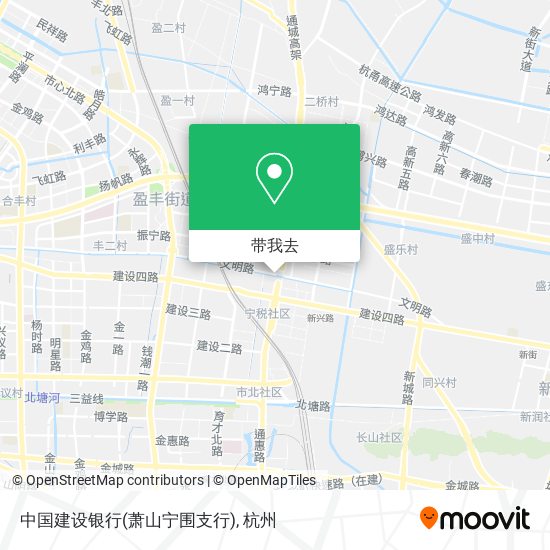 中国建设银行(萧山宁围支行)地图