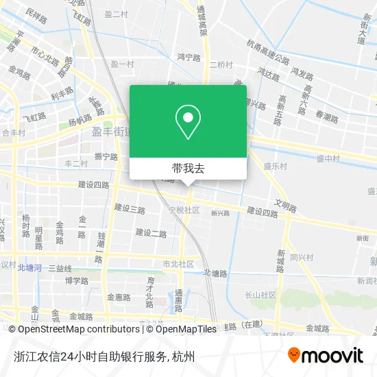浙江农信24小时自助银行服务地图