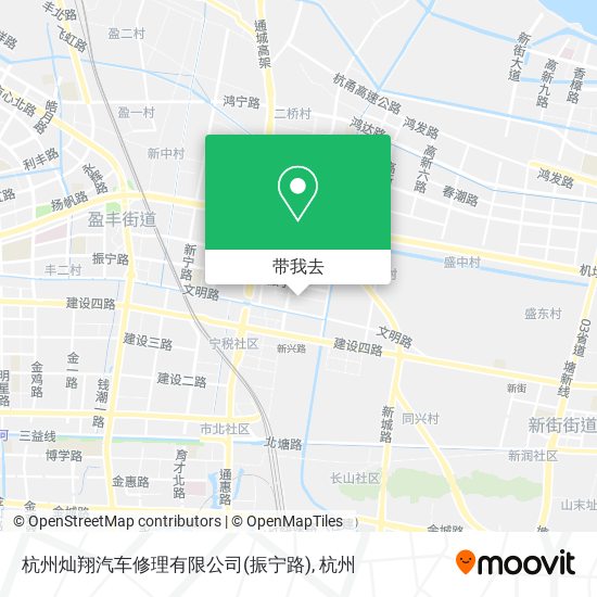 杭州灿翔汽车修理有限公司(振宁路)地图