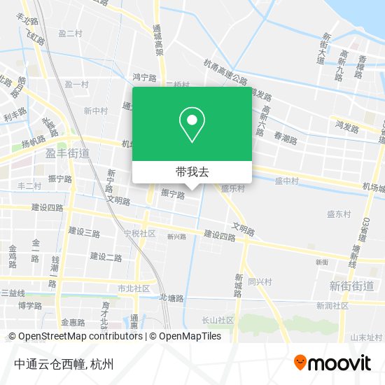 中通云仓西幢地图