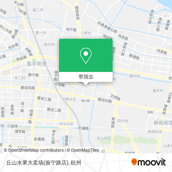 丘山水果大卖场(振宁路店)地图