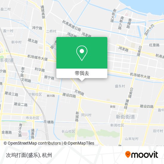 次坞打面(盛乐)地图