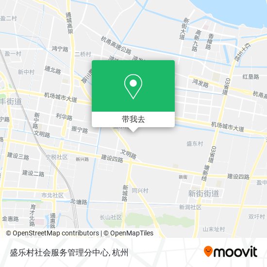 盛乐村社会服务管理分中心地图