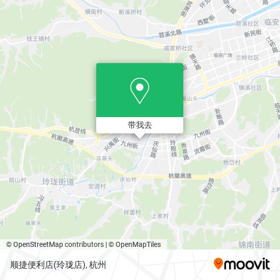 顺捷便利店(玲珑店)地图