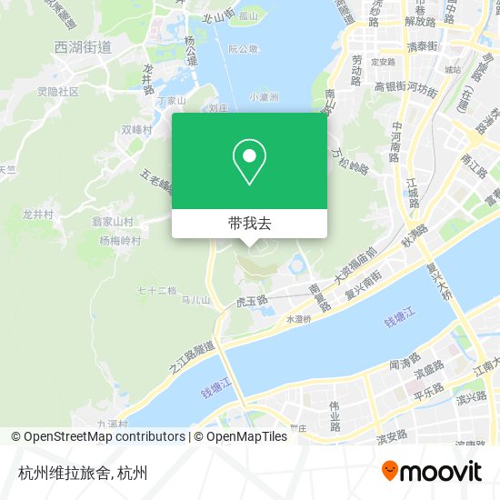杭州维拉旅舍地图