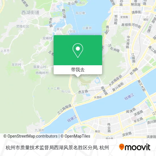 杭州市质量技术监督局西湖风景名胜区分局地图