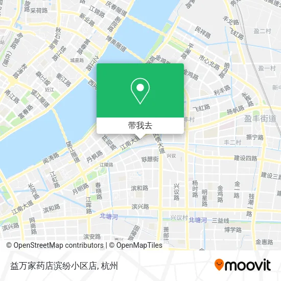 益万家药店滨纷小区店地图