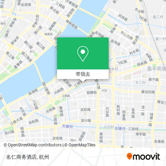 名仁商务酒店地图