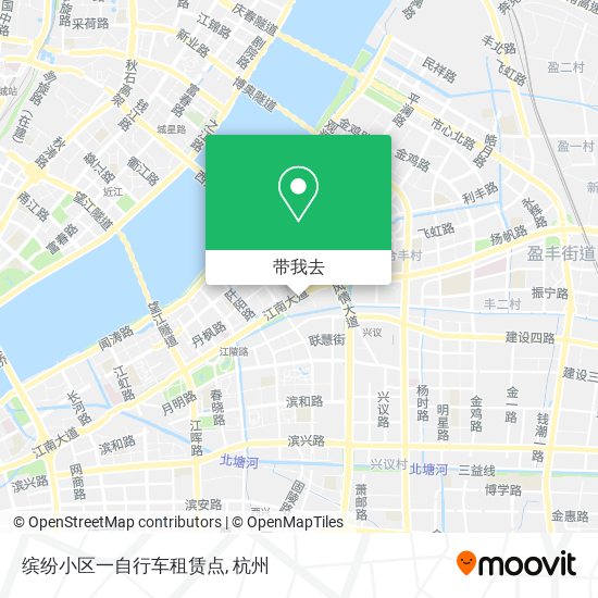 缤纷小区一自行车租赁点地图