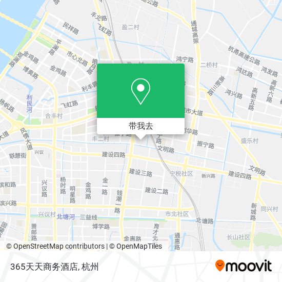 365天天商务酒店地图
