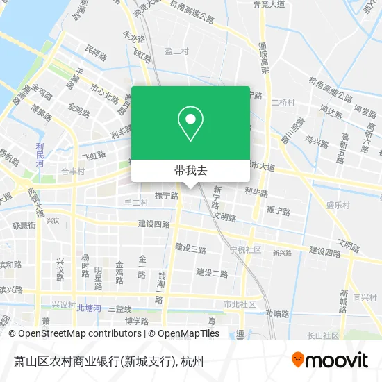萧山区农村商业银行(新城支行)地图
