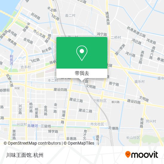 川味王面馆地图