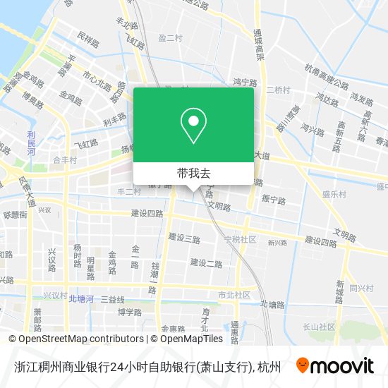浙江稠州商业银行24小时自助银行(萧山支行)地图