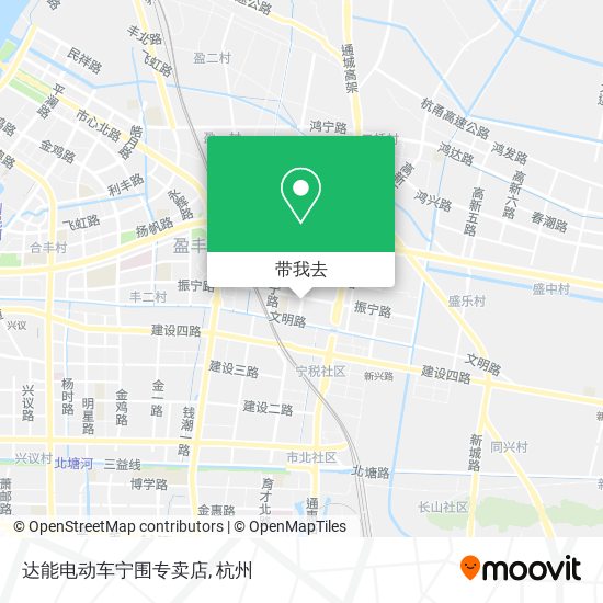 达能电动车宁围专卖店地图