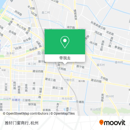 雅轩门窗商行地图