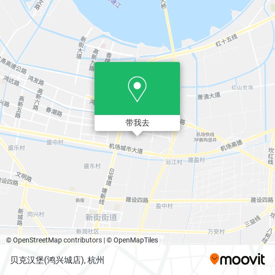 贝克汉堡(鸿兴城店)地图