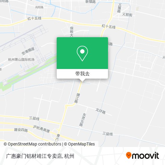 广惠豪门铝材靖江专卖店地图
