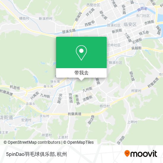 5pinDao羽毛球俱乐部地图