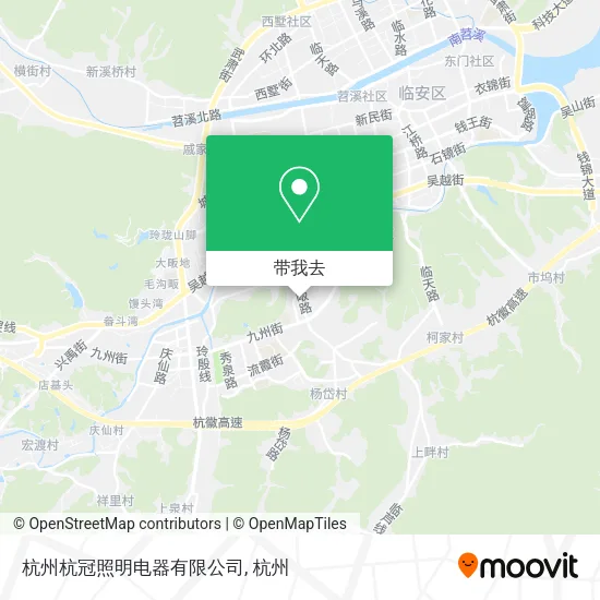 杭州杭冠照明电器有限公司地图
