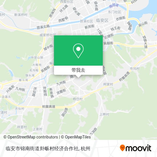 临安市锦南街道卦畈村经济合作社地图