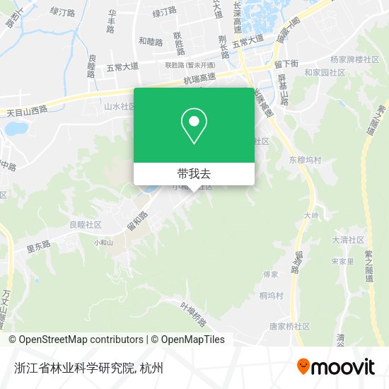 浙江省林业科学研究院地图