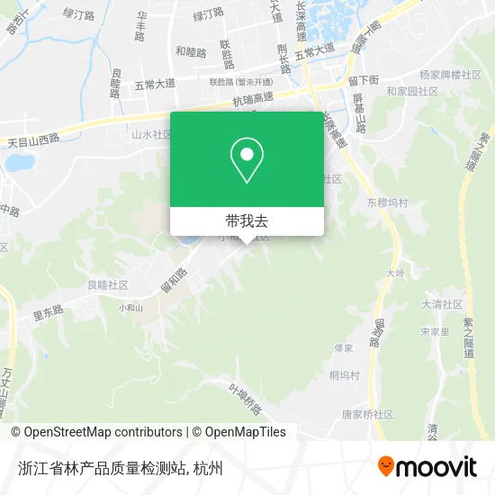 浙江省林产品质量检测站地图
