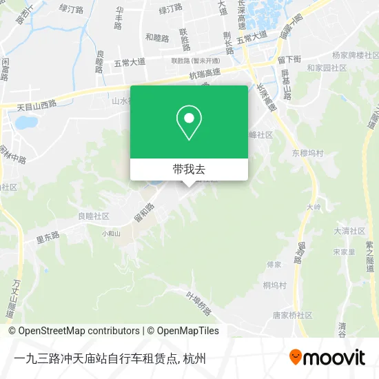 一九三路冲天庙站自行车租赁点地图