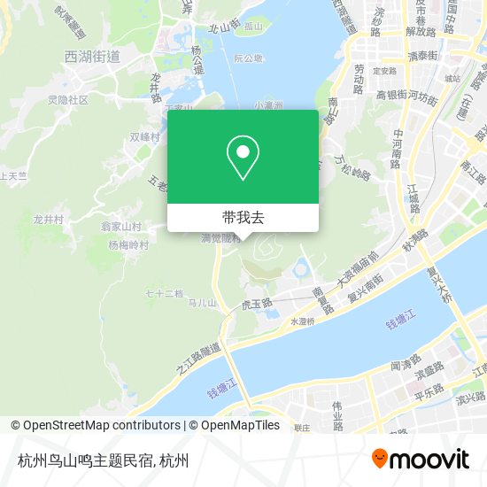 杭州鸟山鸣主题民宿地图