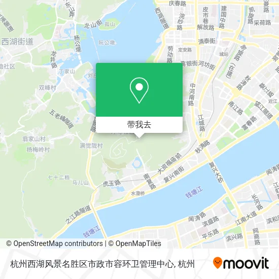 杭州西湖风景名胜区市政市容环卫管理中心地图