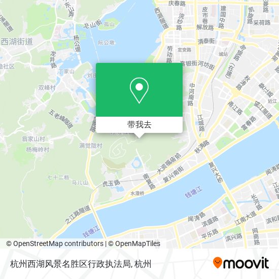 杭州西湖风景名胜区行政执法局地图