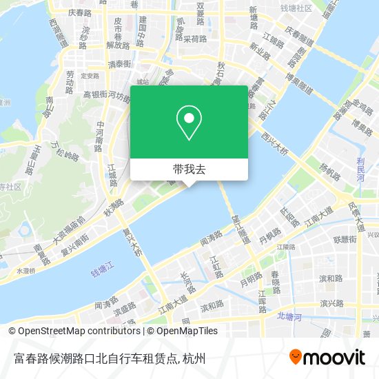 富春路候潮路口北自行车租赁点地图