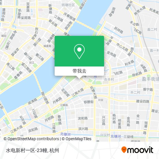 水电新村一区-23幢地图