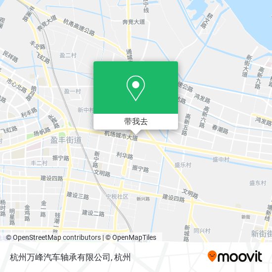 杭州万峰汽车轴承有限公司地图