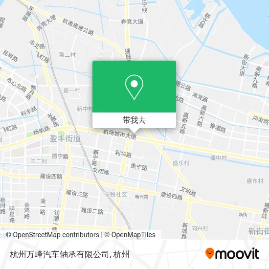 杭州万峰汽车轴承有限公司地图