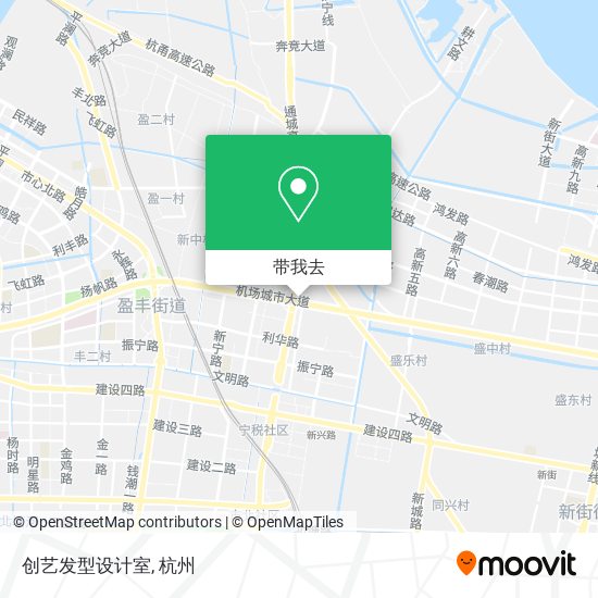 创艺发型设计室地图