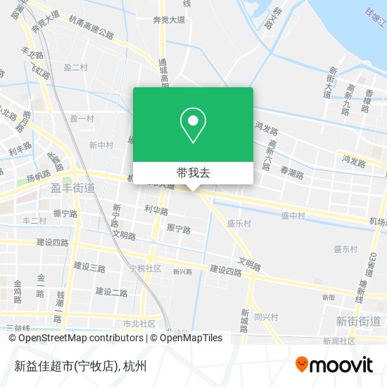 新益佳超市(宁牧店)地图