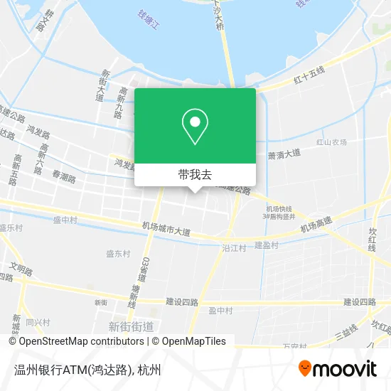 温州银行ATM(鸿达路)地图