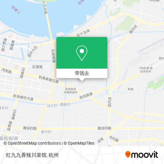 红九九香辣川菜馆地图