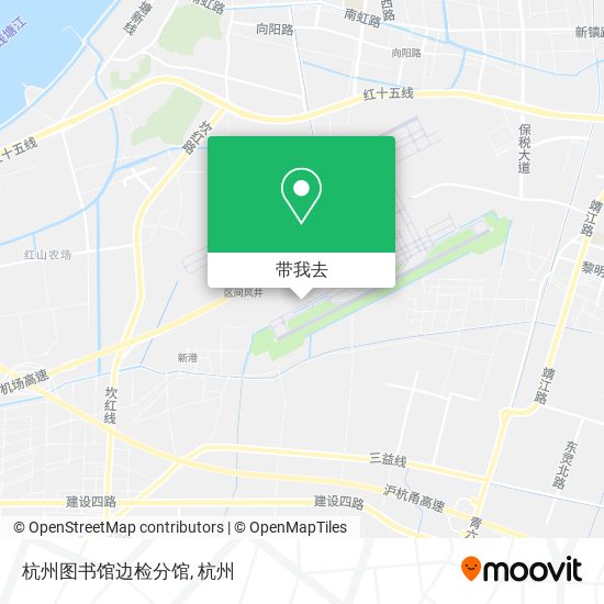杭州图书馆边检分馆地图
