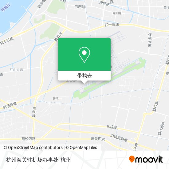杭州海关驻机场办事处地图