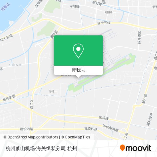 杭州萧山机场-海关缉私分局地图