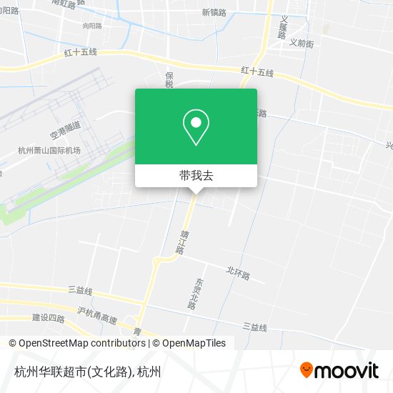 杭州华联超市(文化路)地图
