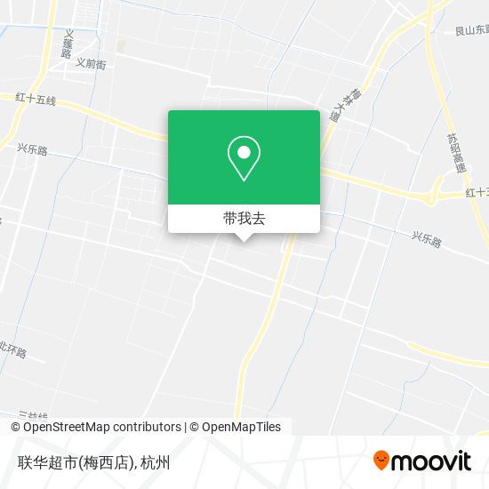 联华超市(梅西店)地图