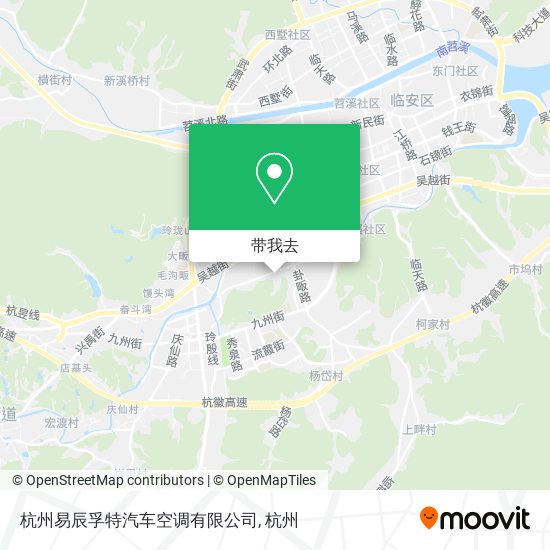杭州易辰孚特汽车空调有限公司地图