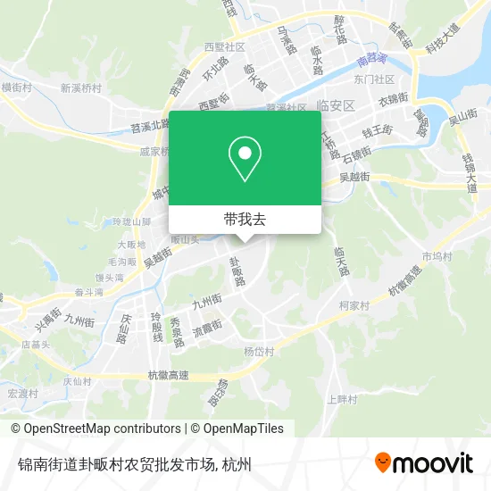 锦南街道卦畈村农贸批发市场地图