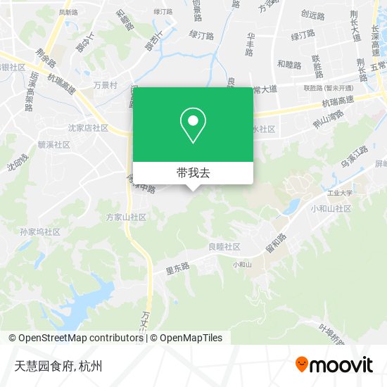 天慧园食府地图
