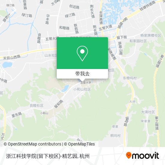 浙江科技学院(留下校区)-精艺园地图