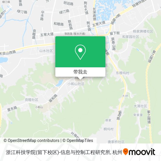 浙江科技学院(留下校区)-信息与控制工程研究所地图
