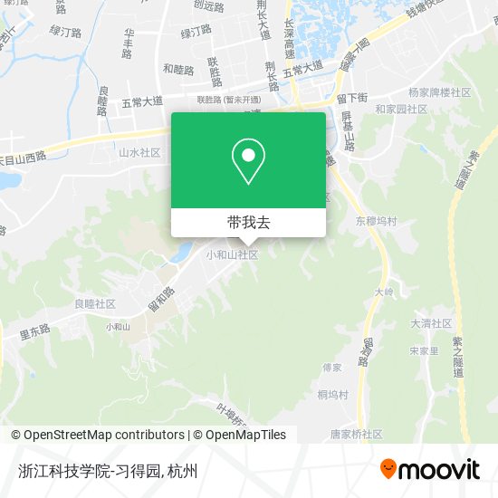 浙江科技学院-习得园地图