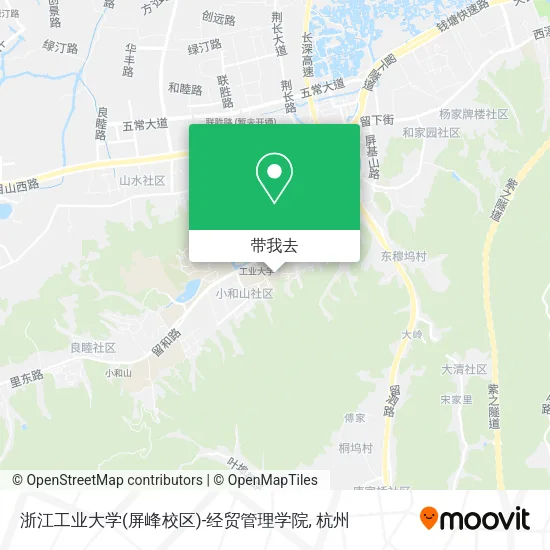 浙江工业大学(屏峰校区)-经贸管理学院地图